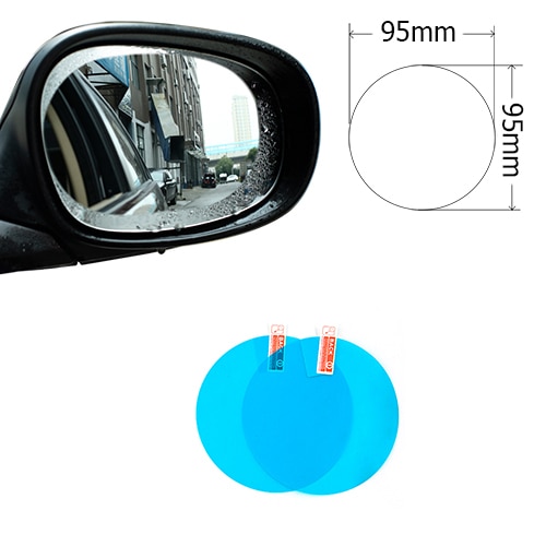 Film transparent de protection Anti-brouillard | Autocollant de voiture, pour miroir de voiture, pour voiture, Film de protection étanche, 2 pièces/ensemble – Image 7