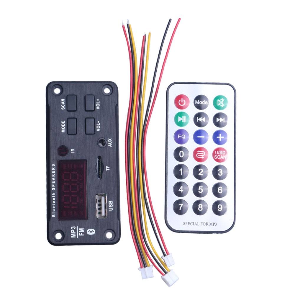 Le plus nouveau Module Audio sans fil de carte de décodeur de Bluetooth MP3 WMA prend en charge le Module Audio de Radio d’usb TF AUX FM pour des accessoires de voiture – Image 6